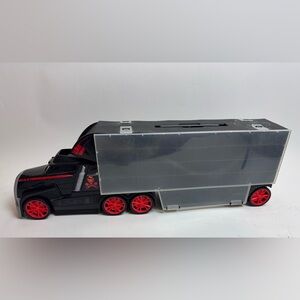 Toy R Us Fast Lane Semi Truck Carrying Case for Hot Wheels or Matchbox vehicles